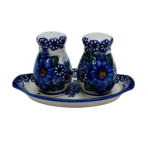 Solniczka i pieprzniczka z tacką (A12 D74)