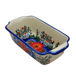 Forma ceramiczna z uszami do pieczenia chleba III (A182 D12)