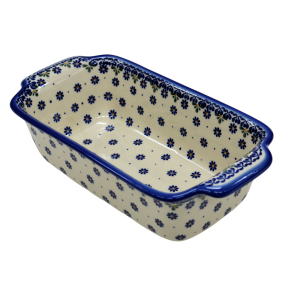 Forma ceramiczna z uszami do pieczenia chleba III (A182 D53)