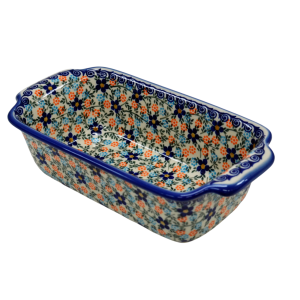 Forma ceramiczna z uszami do pieczenia chleba III (A182 D83)