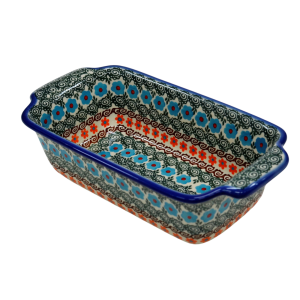 Forma ceramiczna z uszami do pieczenia chleba III (A182 D62)
