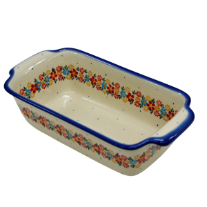 Forma ceramiczna z uszami do pieczenia chleba III (A182 D52)