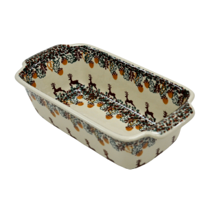 Forma ceramiczna z uszami do pieczenia chleba III (A182 D79)