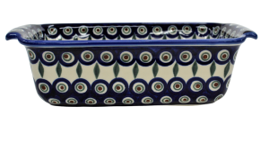 Forma ceramiczna z uszami do pieczenia chleba III (A182 D43)