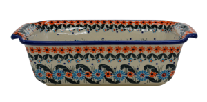 Forma ceramiczna z uszami do pieczenia chleba III (A182 D91)