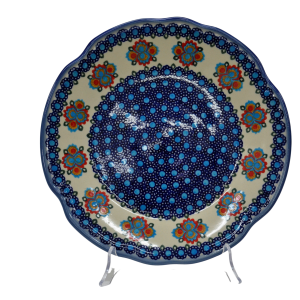 Talerz obiadowy płytki z reliefem 27,5 cm (A257 D82)