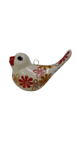 Ptaszek ceramiczny zawieszka bombka (A313 D63)  