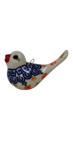 Ptaszek ceramiczny zawieszka bombka (A313 D8)   