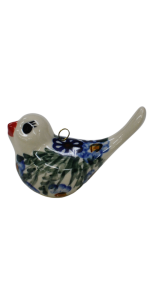 Ptaszek ceramiczny zawieszka bombka (A313 D7)       