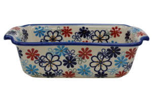 Forma ceramiczna z uszami do pieczenia chleba III (A182 D44)