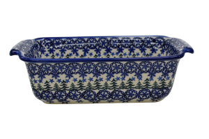 Forma ceramiczna z uszami do pieczenia chleba III (A182 D85)