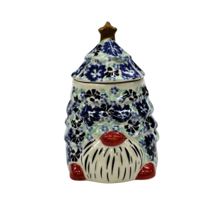 Pojemnik ceramiczny Gnom choinka z pokrywką (A523 D87)