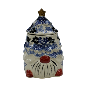 Pojemnik ceramiczny Gnom choinka z pokrywką (A523 D119)