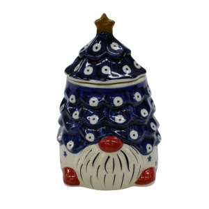 Pojemnik ceramiczny Gnom choinka z pokrywką (A523 D22)  