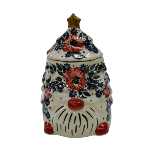 Pojemnik ceramiczny Gnom choinka z pokrywką (A523 D56) 