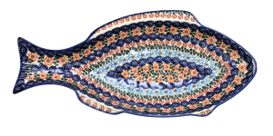 Półmisek bolesławiecki do zapiekania Ryba duży (A150 D35)