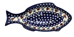 Półmisek bolesławiecki do zapiekania Ryba duży (A150 D105) 