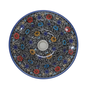 Umywalka ceramiczna Bolesławiec 38 cm (A529 D66)  