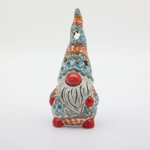 Figurka ceramiczna Krasnal Gnom Skrzat duży (A509 D62)             