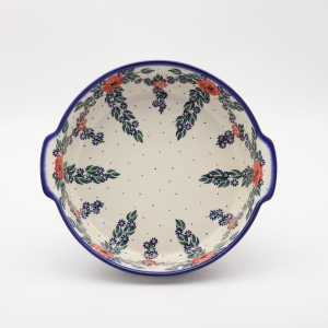 Półmisek ceramiczny okrągły z uszami (A525 D56)        