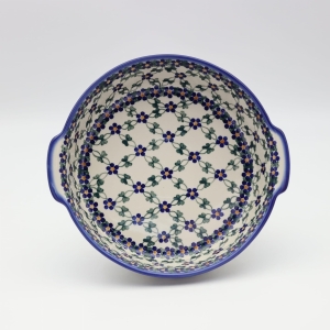 Półmisek ceramiczny okrągły z uszami (A525 D6)   