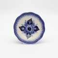 Miska kwiatek II A267 D108 – ręcznie malowana ceramika bolesławiecka w kształcie kwiatu, tradycyjny wzór, idealna do deserów, owoców i przekąsek.