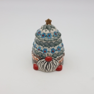 Pojemnik ceramiczny Gnom choinka z pokrywką (A523 D62) 