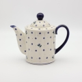 Ceramiczny czajnik Bolesławiec A72 D122 – kamionka, ręczne zdobienie, polskie rękodzieło.