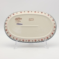 Owalny półmisek ceramiczny Bolesławiec 33 cm – tradycyjna polska ceramika.