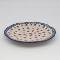 Talerz deserowy z reliefem 21,5 cm A256 D139.