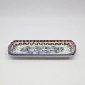 Elegancka ceramiczna tacka prostokątna Bolesławiec – unikatowa ceramika użytkowa na Twój stół.