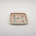 Oryginalny prostokątny półmisek ceramiczny Bolesławiec – idealny do serwowania ciast, wędlin i przekąsek.