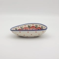 Ręcznie malowana miska ceramiczna z Bolesławca.