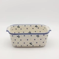 Ceramiczne naczynie do zapiekania z uszami z Bolesławca.