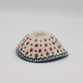 Ręcznie malowana ceramiczna miska z Bolesławca.