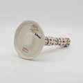 Ręcznie malowany ceramiczny stojak na ręcznik papierowy z Bolesławca.