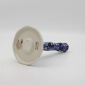 Ręcznie malowany ceramiczny stojak na ręcznik papierowy z Bolesławca.