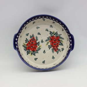 Półmisek ceramiczny okrągły z uszami (A525 D144) 
