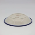 Tradycyjny ceramiczny talerz głęboki ANDY 22,5 cm wykonany z trwałej kamionki.