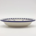 Tradycyjny ceramiczny talerz głęboki ANDY 22,5 cm wykonany z trwałej kamionki.