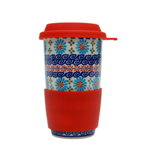 Kubek podróżny z silikonem (A281 D3) 