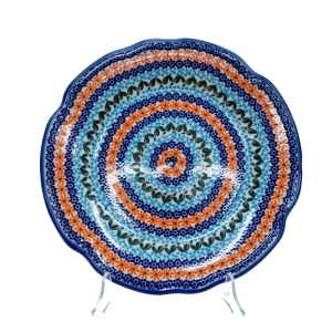 Talerz obiadowy płytki z reliefem 27,5 cm (A257 D69)