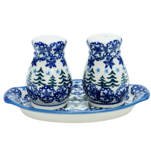 Solniczka i pieprzniczka z tacką (A12 D85)