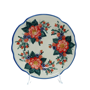 Talerz obiadowy płytki z reliefem 27,5 cm (A257 D68)