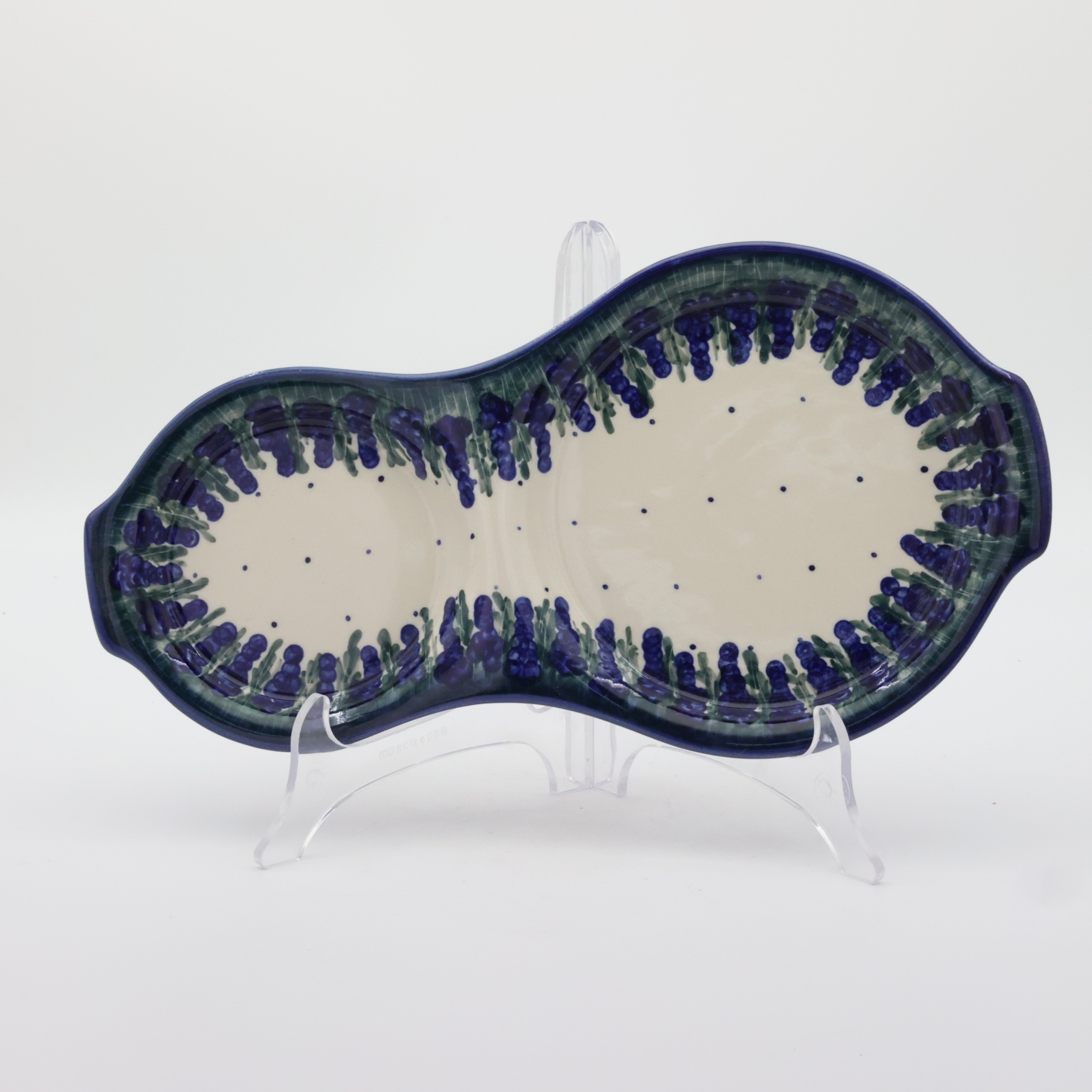 Tacka śniadaniowa z ceramiki bolesławieckiej – ręcznie malowana.