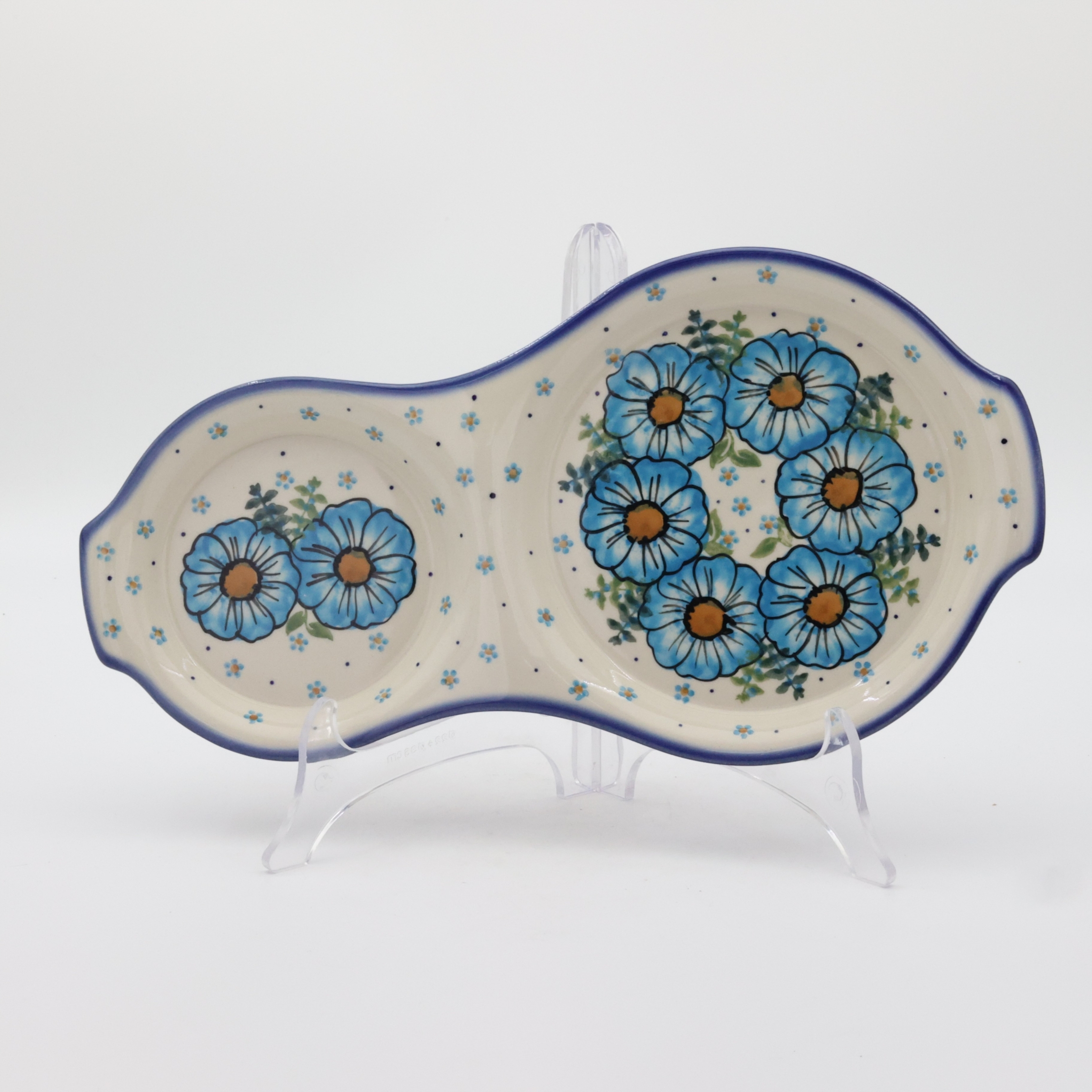 Tacka śniadaniowa z ceramiki bolesławieckiej – ręcznie malowana.