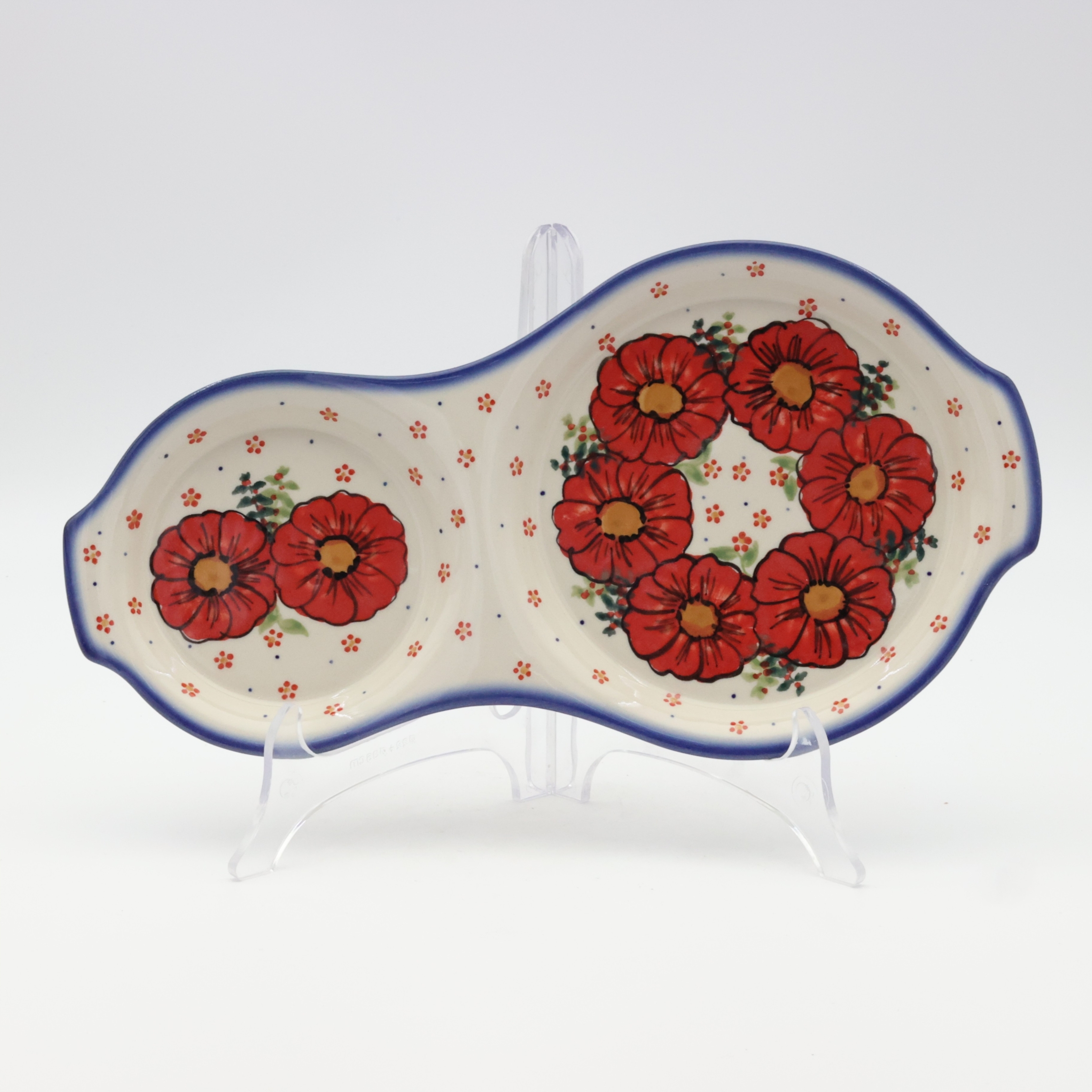 Tacka śniadaniowa z ceramiki bolesławieckiej – ręcznie malowana.