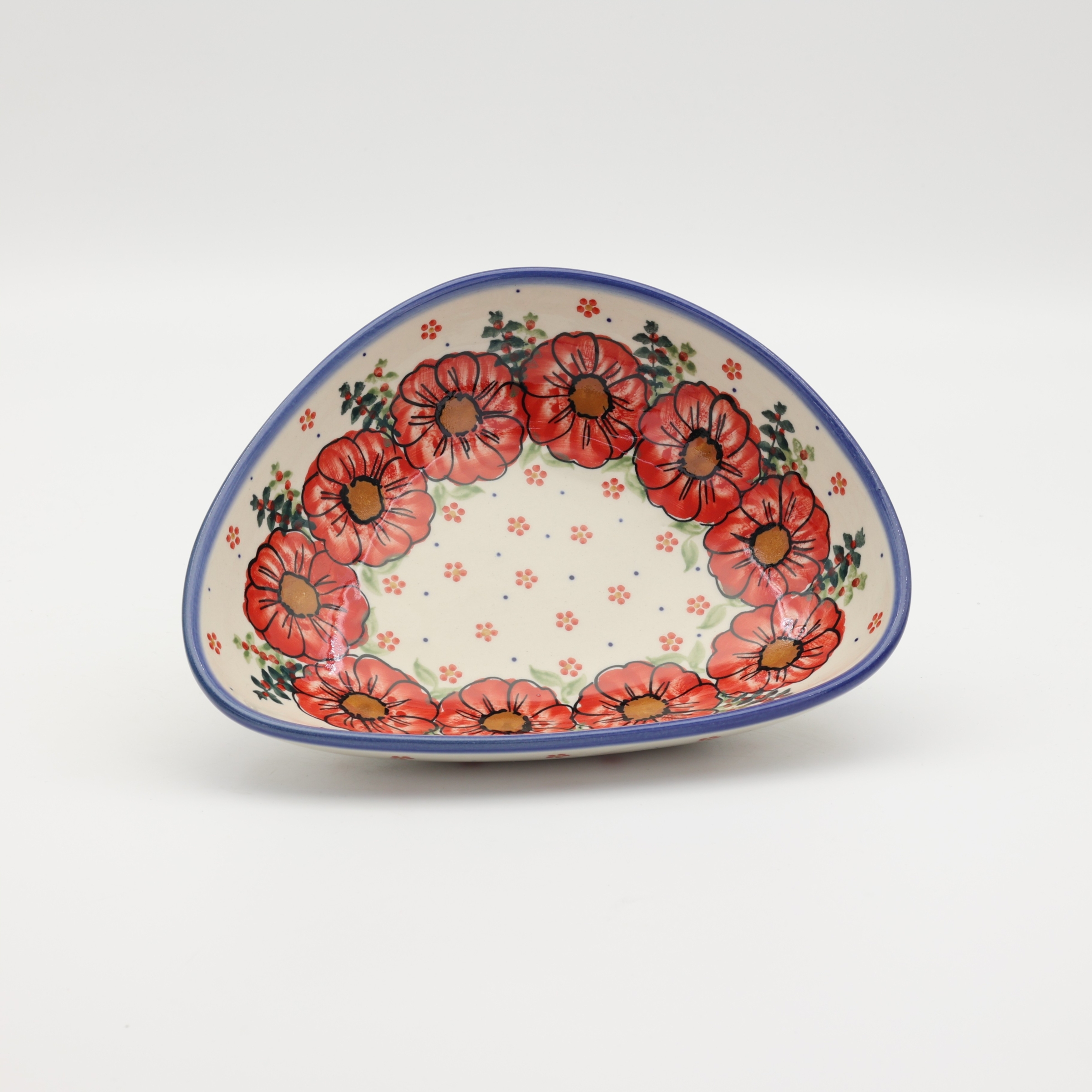 Ręcznie malowana miska ceramiczna z Bolesławca.