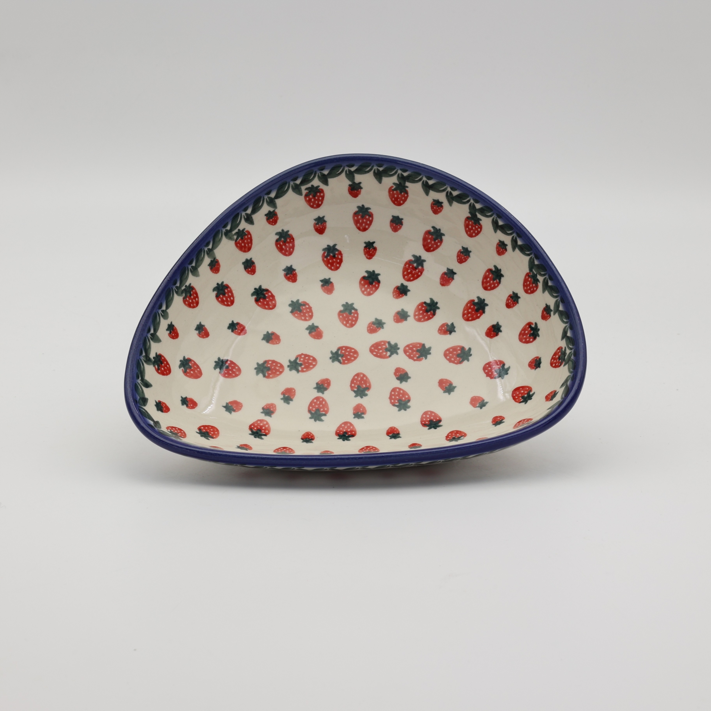 Ceramiczna miska Bolesławiec ręcznie malowana.