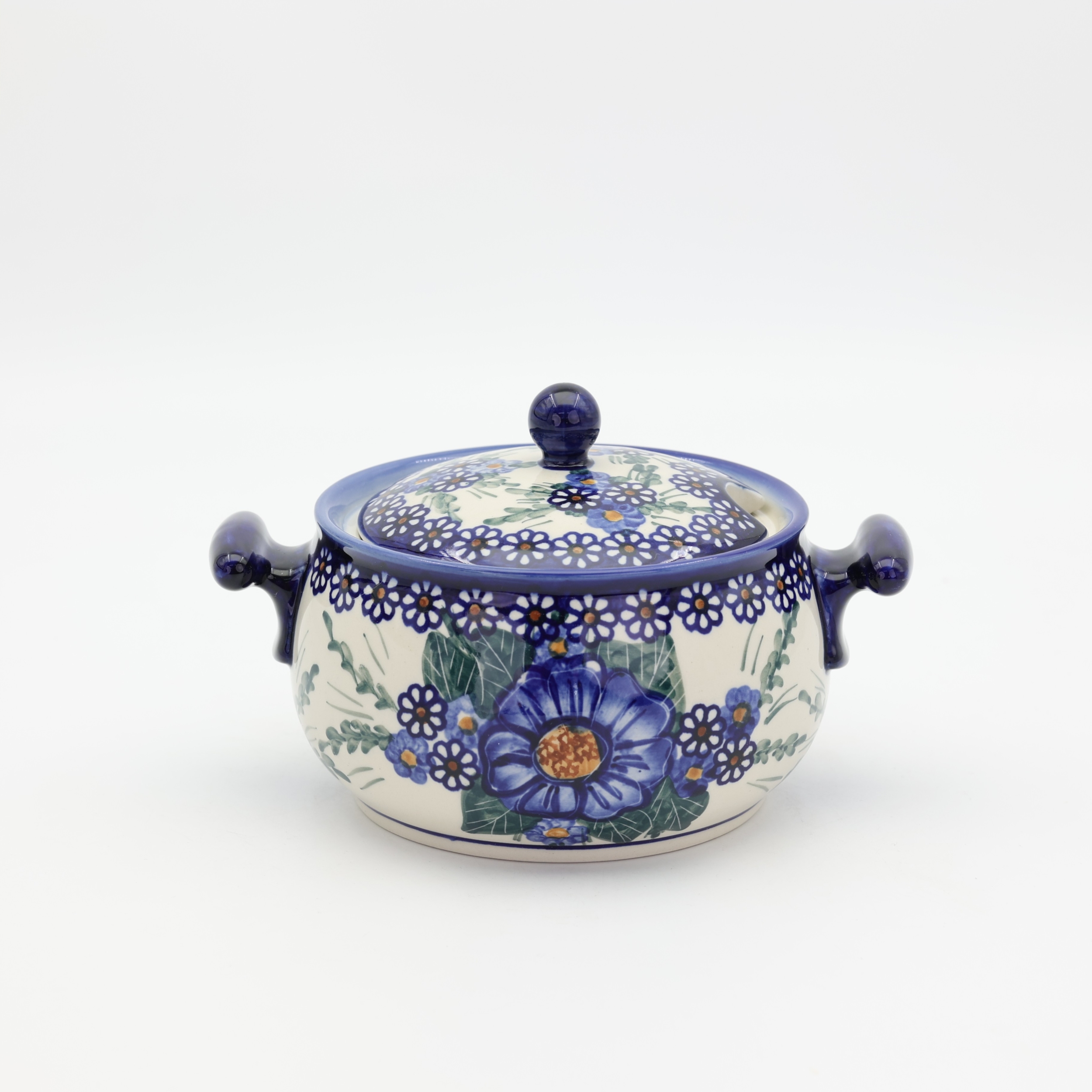 Ręcznie malowana waza ceramiczna BUFET 1l z Bolesławca.
